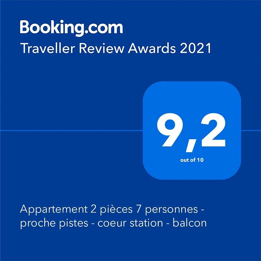 Au bon endroit N1 - Appartement 2 pièces 7 personnes - proche pistes - coeur station - balcon Orcières 0*,